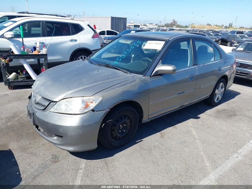JHMES26775S001222 2005 HONDA CIVIC photo no. 2