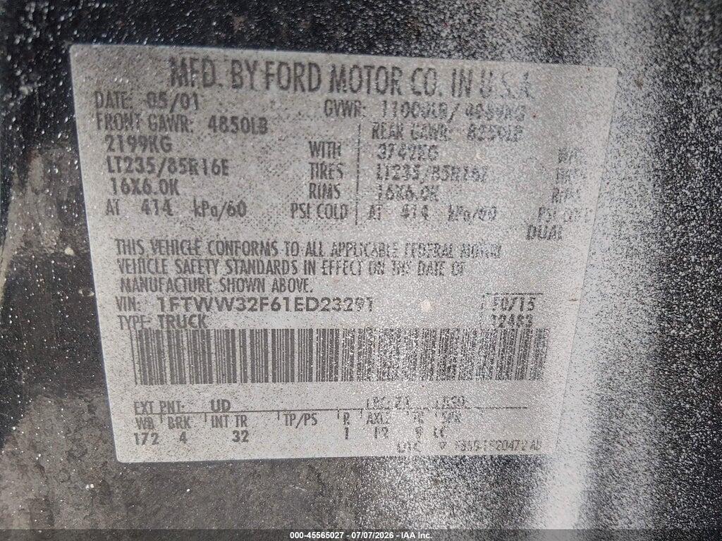 1FTWW32F61ED23291 2001 FORD F-350 photo no. 8