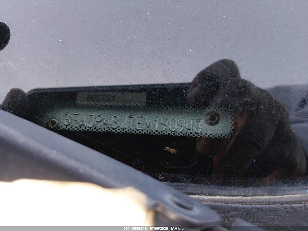 3FADP4BJ7EM190948 2014 FORD FIESTA photo no. 9