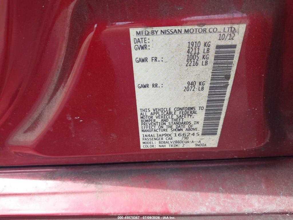 1N4AL3AP9DC166245 2013 NISSAN ALTIMA photo no. 9