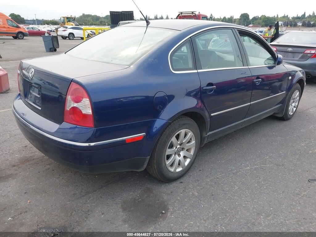 WVWPD63B91P140947 2001 VOLKSWAGEN PASSAT photo no. 4
