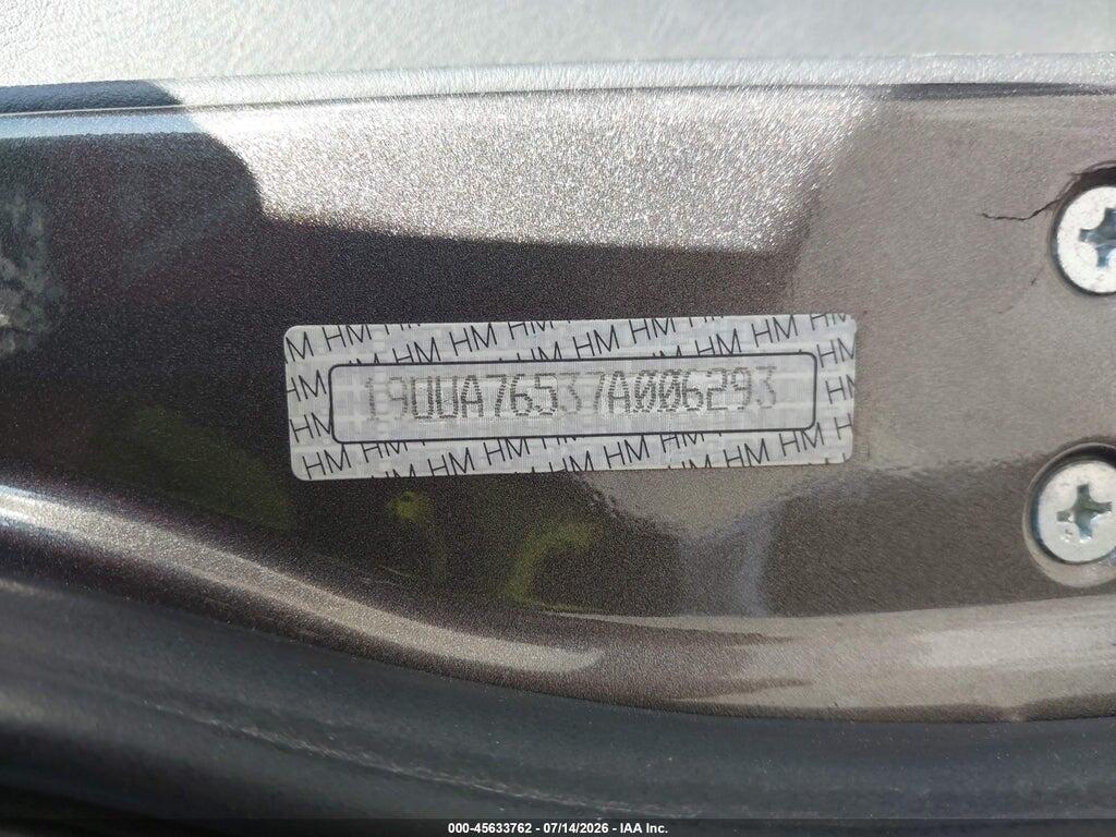 19UUA76537A006293 2007 ACURA TL photo no. 9