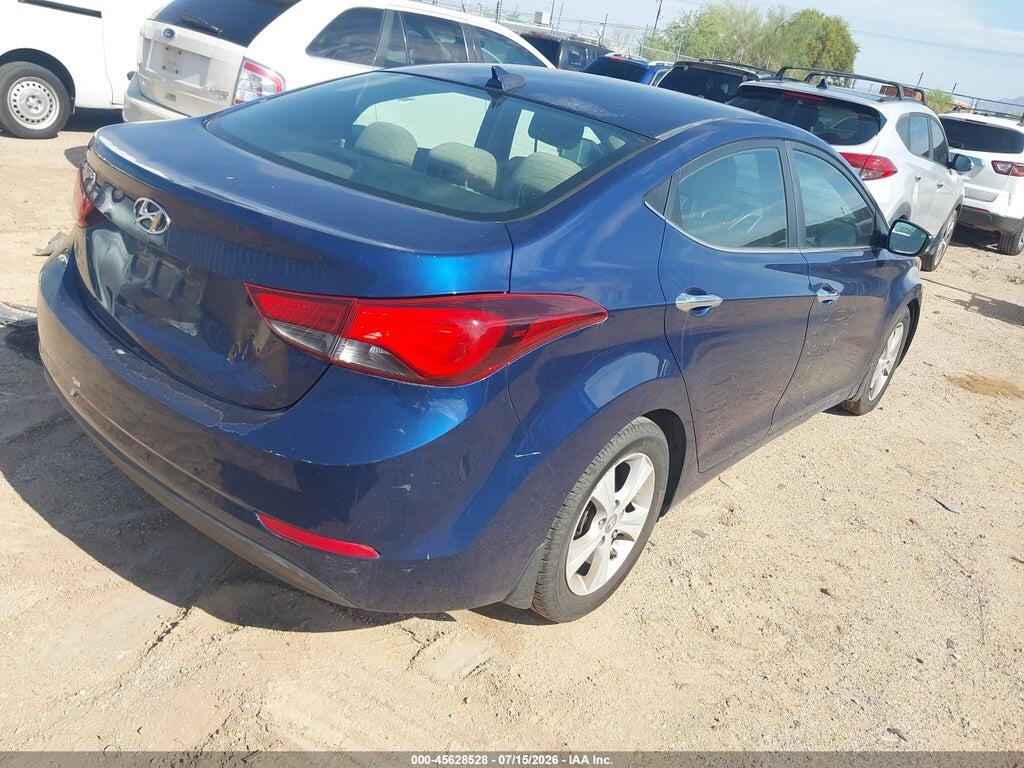 5NPDH4AE3GH687905 2016 HYUNDAI ELANTRA photo no. 4