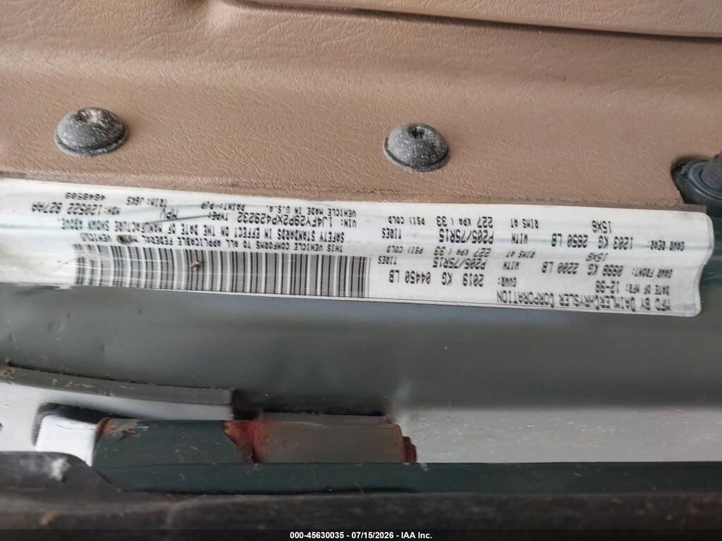1J4FY29P2XP429232 1999 JEEP WRANGLER photo no. 9