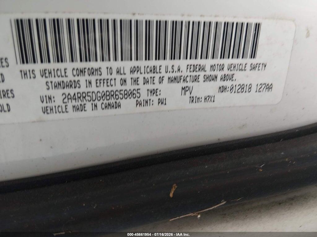 2A4RR5DG0BR658065 2011 CHRYSLER TOWN & COUNTRY photo no. 9