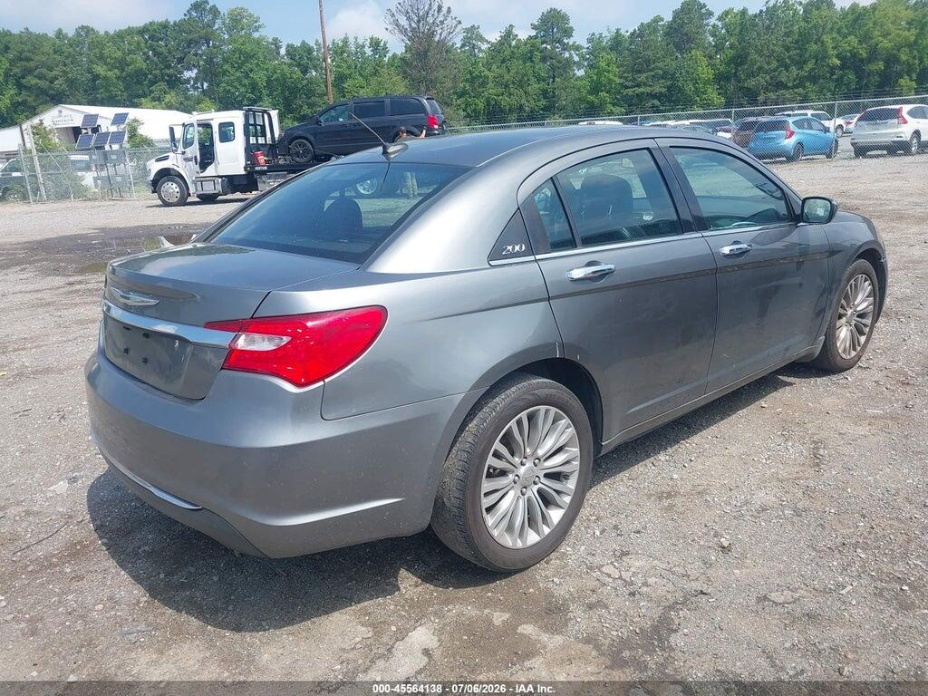 1C3CCBCG8CN306769 2012 CHRYSLER 200 photo no. 4