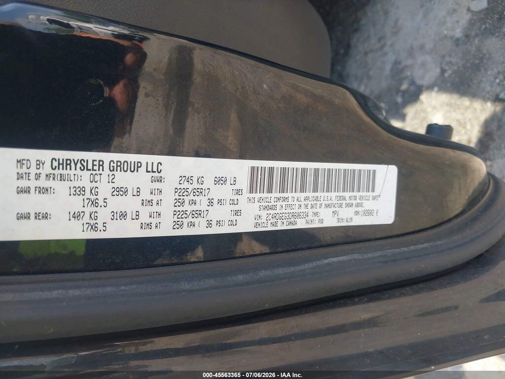 2C4RDGEG3DR606334 2013 DODGE GRAND CARAVAN photo no. 9