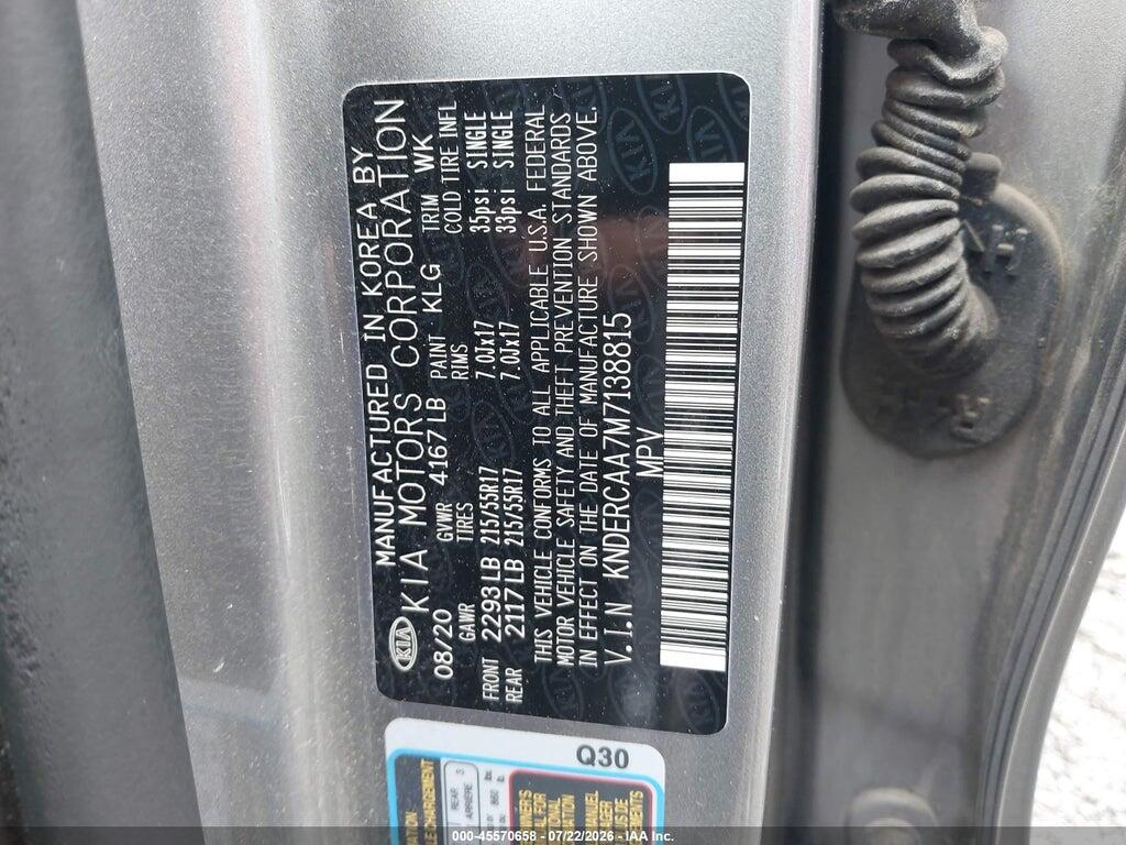 KNDERCAA7M7138815 2021 KIA SELTOS photo no. 9