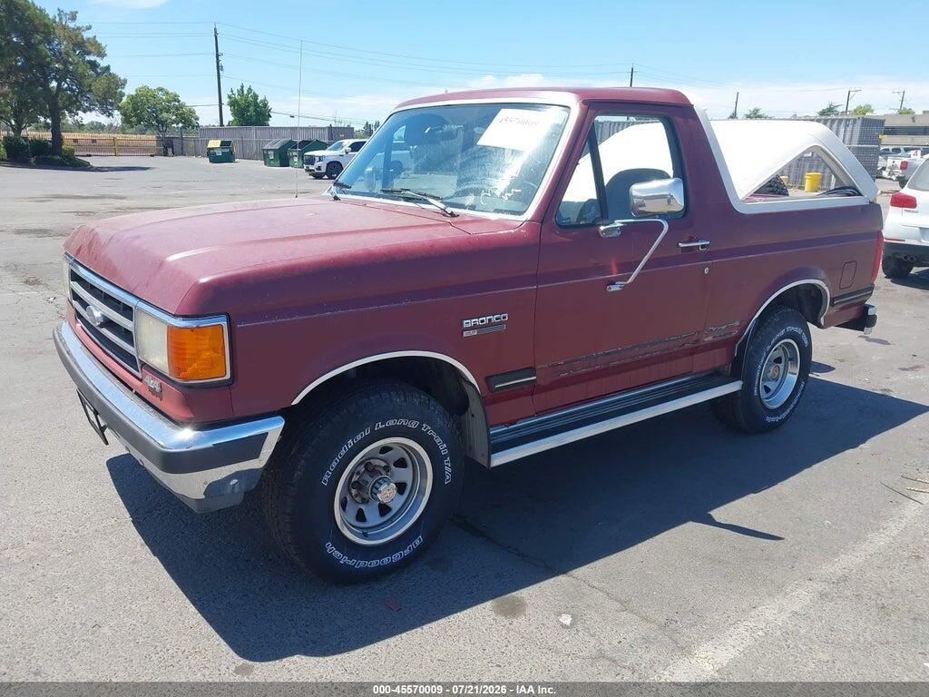 1FMEU15N8MLA51301 1991 FORD BRONCO photo no. 2