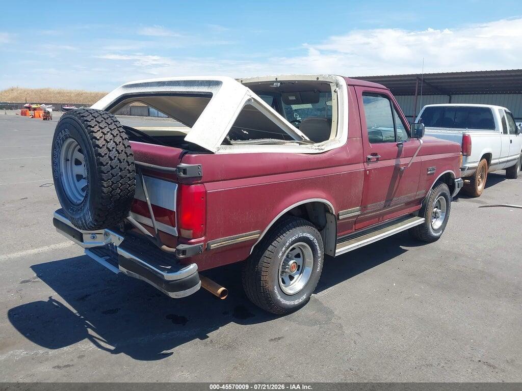 1FMEU15N8MLA51301 1991 FORD BRONCO photo no. 4
