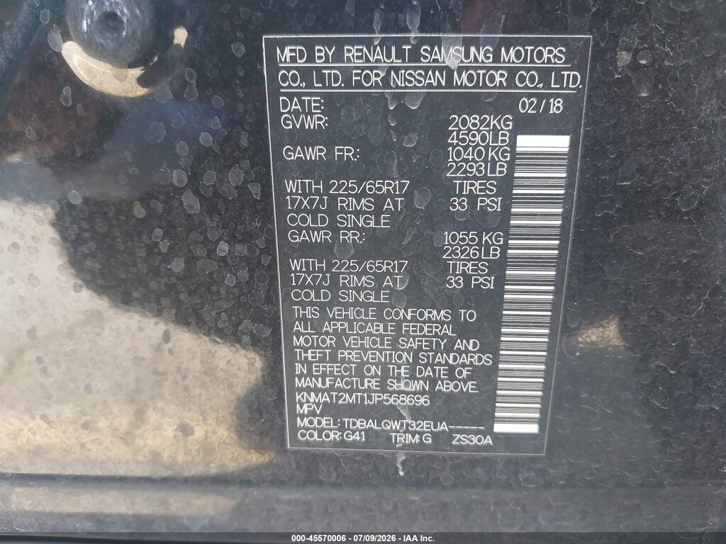 KNMAT2MT1JP568696 2018 NISSAN ROGUE photo no. 9
