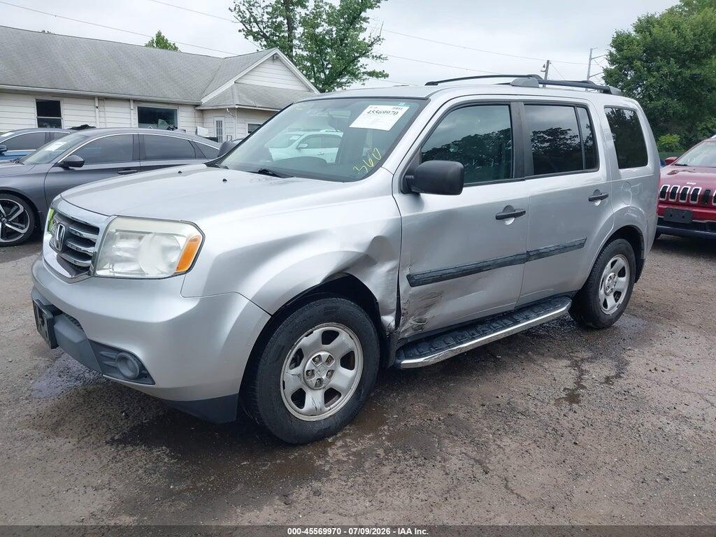 5FNYF4H25EB047418 2014 HONDA PILOT photo no. 2