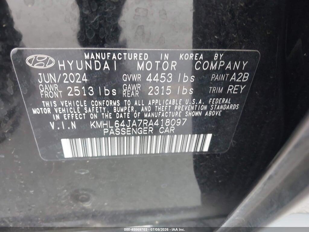 KMHL64JA7RA418097 2024 HYUNDAI SONATA photo no. 9
