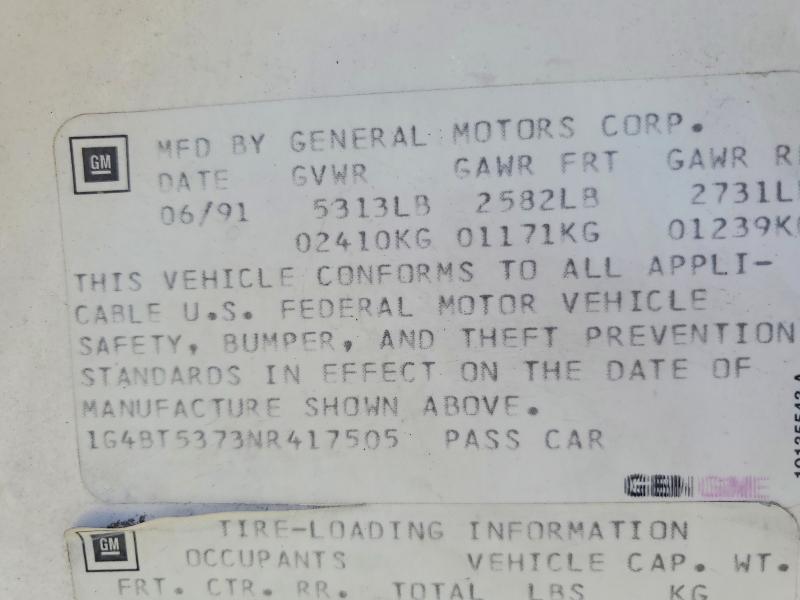 1992 BUICK ROADMASTER LIMITED — Фото 12 из 12
