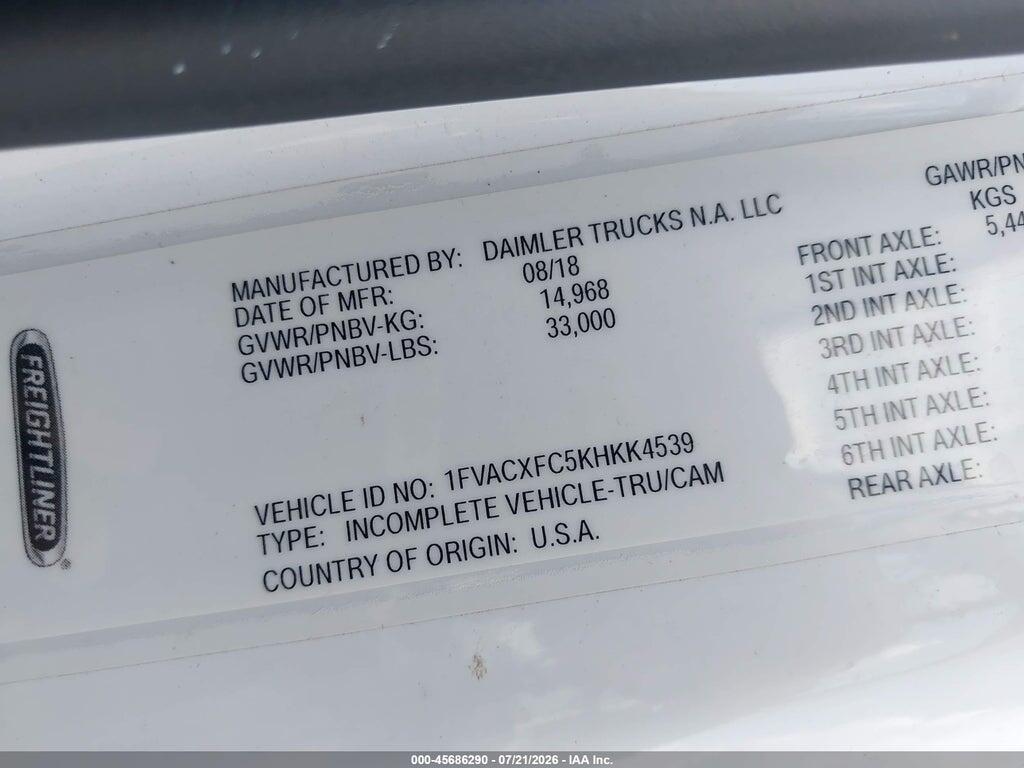 1FVACXFC5KHKK4539 2019 FREIGHTLINER M2 106 photo no. 8