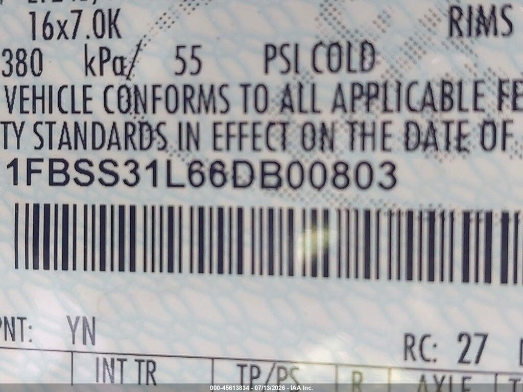1FBSS31L66DB00803 2006 FORD E-350 SUPER DUTY photo no. 9