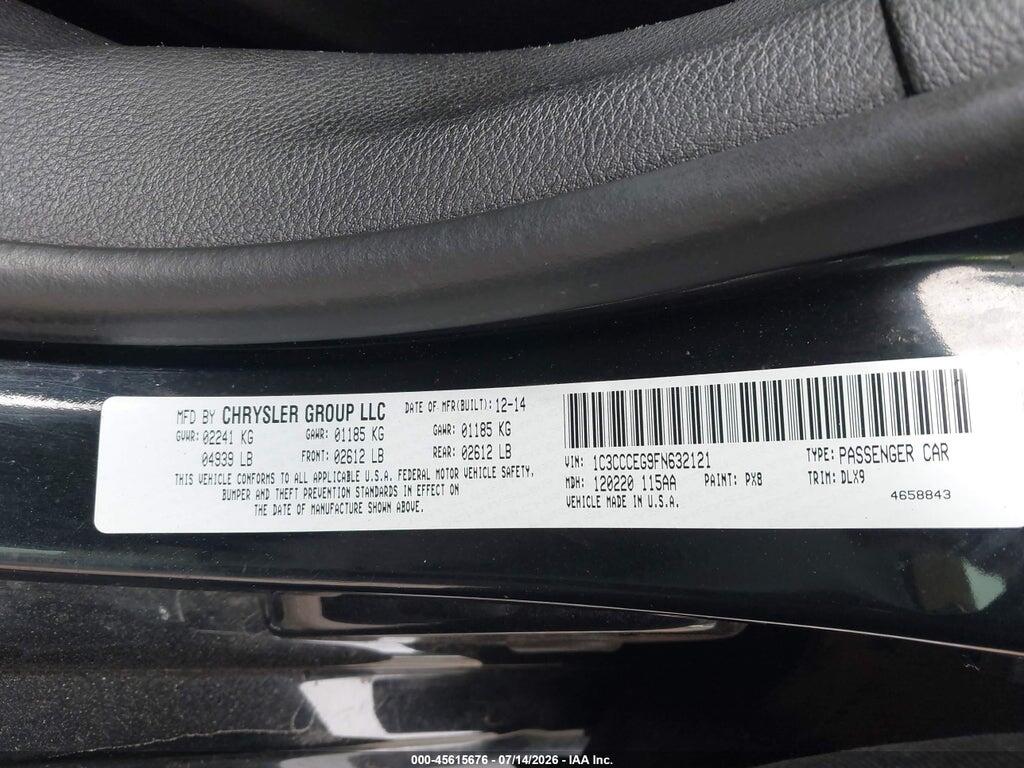 1C3CCCEG9FN632121 2015 CHRYSLER 200 photo no. 9