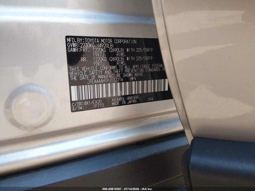JTEAAAAH1PJ133216 2023 TOYOTA VENZA photo no. 9