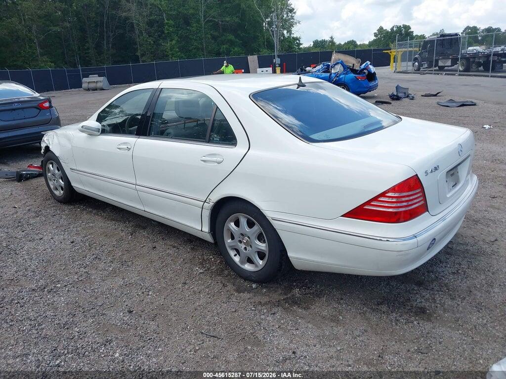 WDBNG70J82A297730 2002 MERCEDES-BENZ S 430 photo no. 3