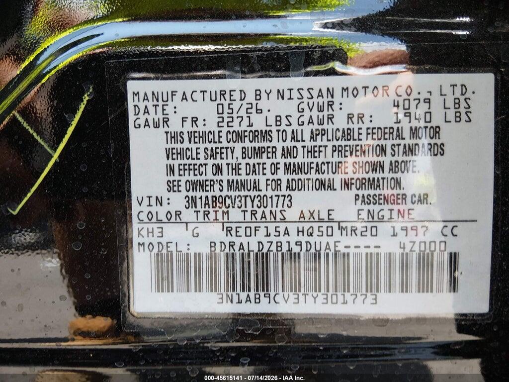 3N1AB9CV3TY301773 2026 NISSAN SENTRA photo no. 9