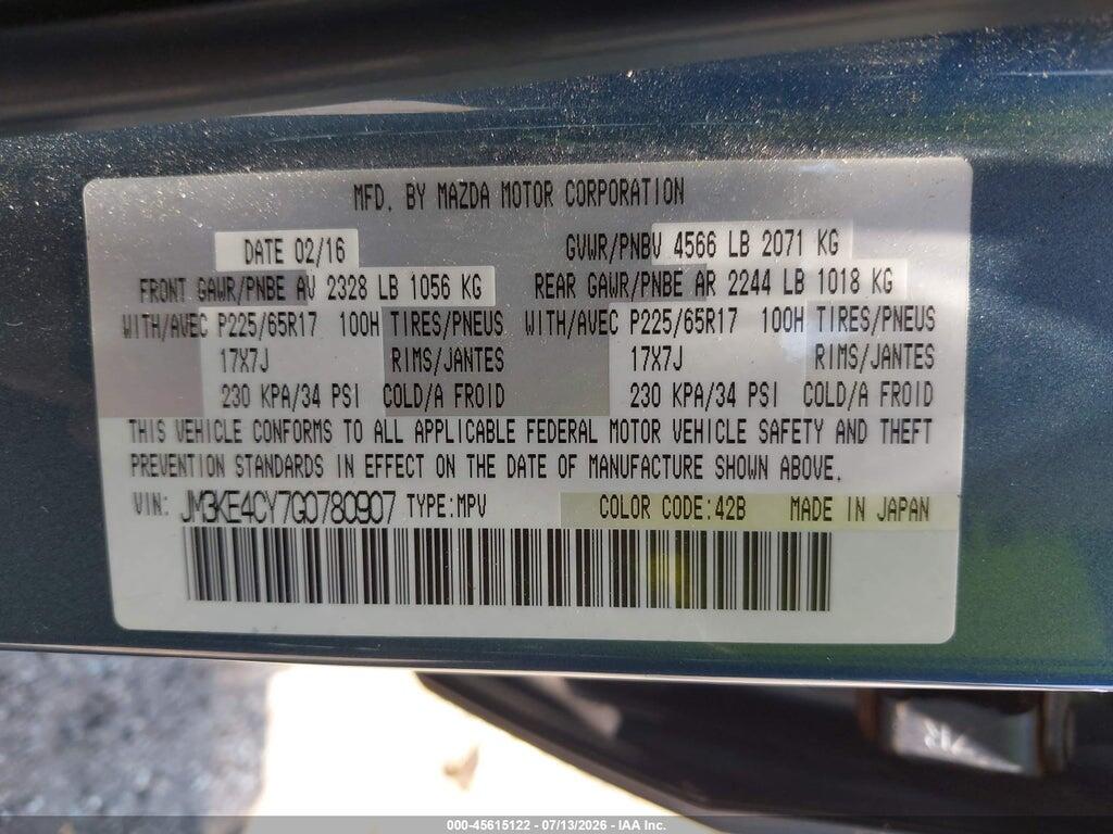 JM3KE4CY7G0780907 2016 MAZDA CX-5 photo no. 9