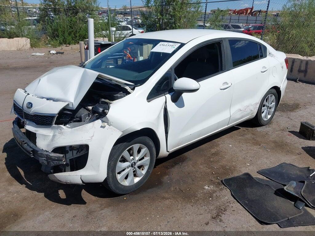 KNADN4A36G6676072 2016 KIA RIO photo no. 2