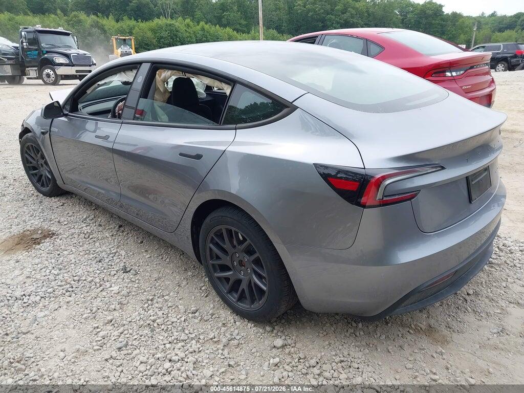 5YJ3E1EB3SF972985 2025 TESLA MODEL 3 photo no. 3