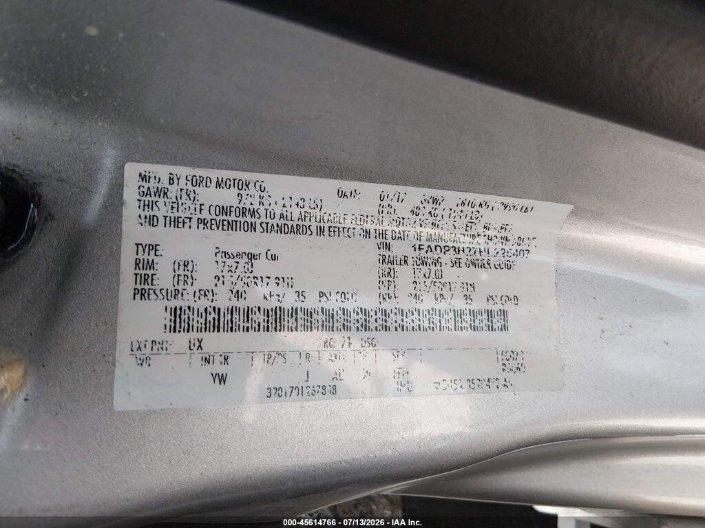 1FADP3H27HL225407 2017 FORD FOCUS photo no. 9