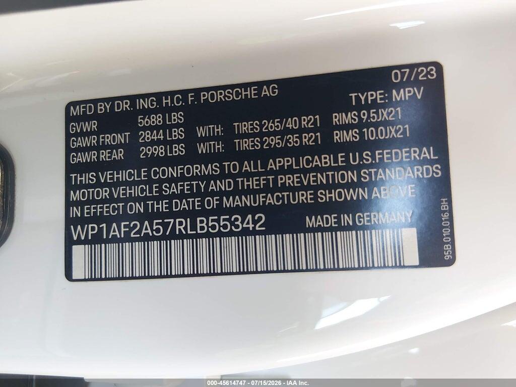 WP1AF2A57RLB55342 2024 PORSCHE MACAN photo no. 9