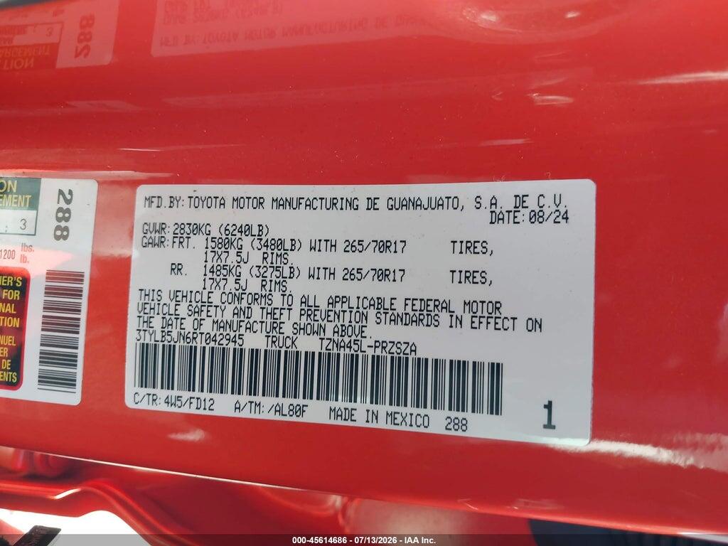 3TYLB5JN6RT042945 2024 TOYOTA TACOMA photo no. 9