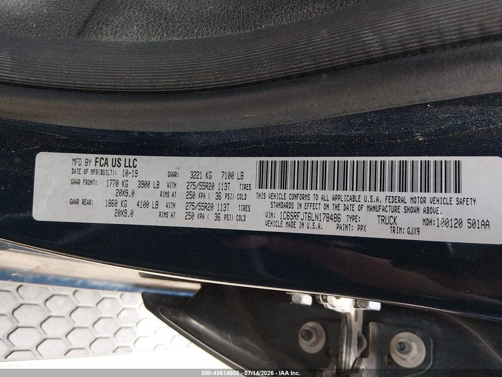 1C6SRFJT6LN178486 2020 RAM 1500 photo no. 9