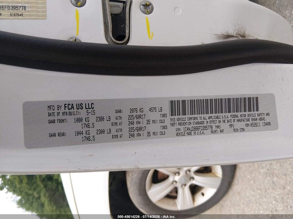 1C4NJDBB6FD395778 2015 JEEP COMPASS photo no. 9