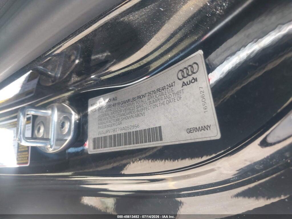 WAURV78T79A052956 2009 AUDI S5 photo no. 9