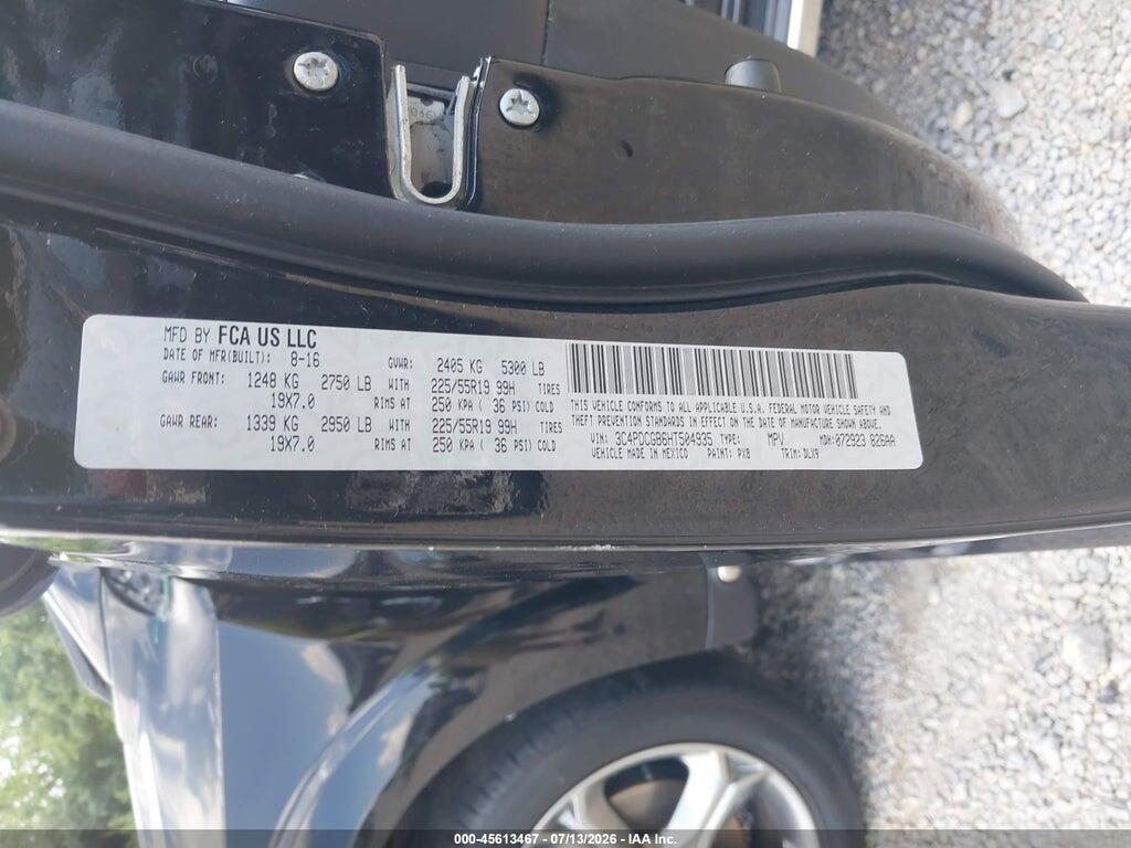 3C4PDCGB6HT504935 2017 DODGE JOURNEY photo no. 9