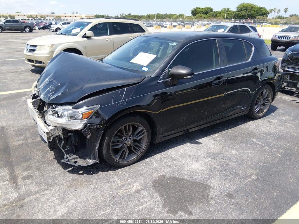 JTHKD5BHXC2086843 2012 LEXUS CT 200H photo no. 2