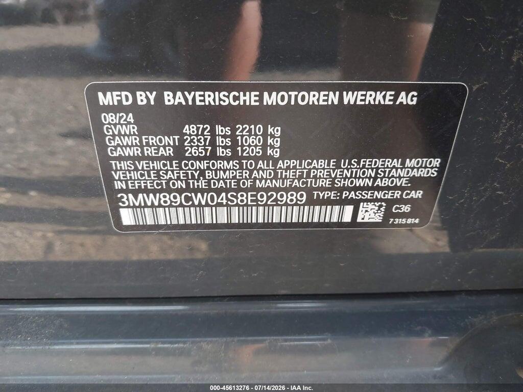 3MW89CW04S8E92989 2025 BMW 330I photo no. 9