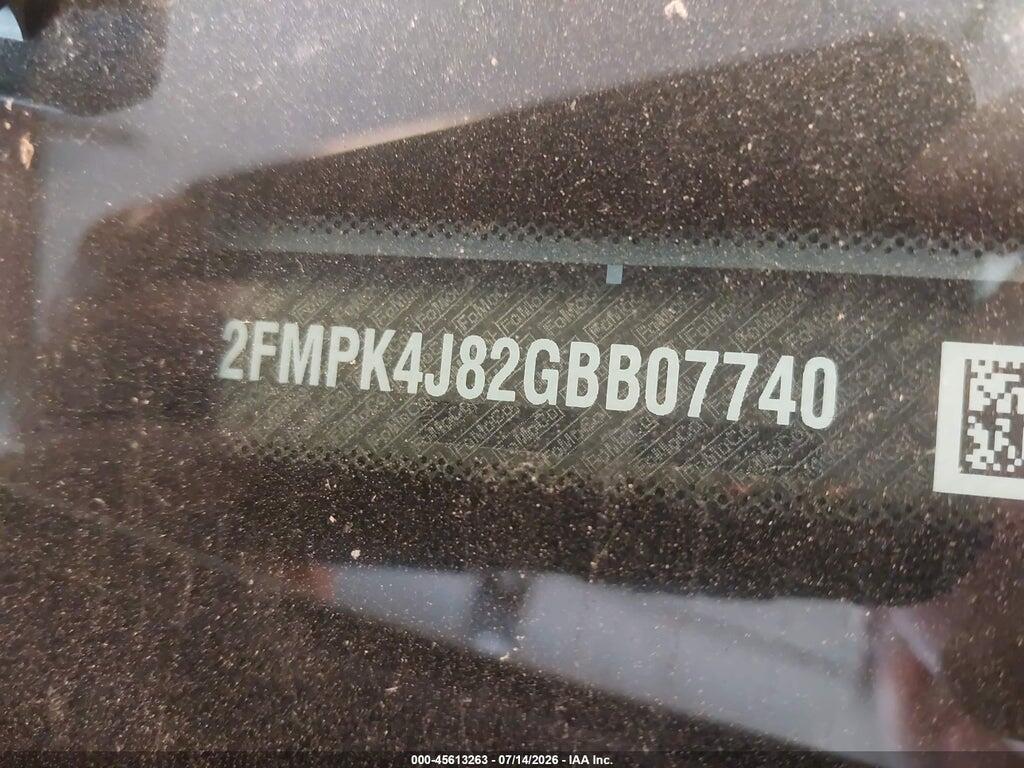 2FMPK4J82GBB07740 2016 FORD EDGE photo no. 9