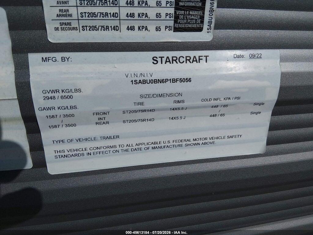 1SABU0BN6P1BF5056 2023 STARCRAFT 26BH photo no. 9