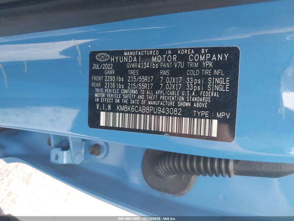 KM8K6CAB8PU943082 2023 HYUNDAI KONA photo no. 9